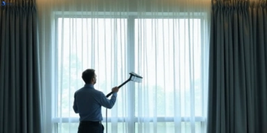 Commercial curtain steam cleaning service brown-hill-vic hotels offices