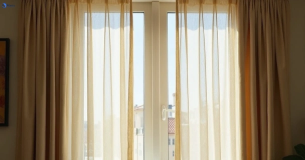 Dusty and dull curtains in brown-hill-vic before steam cleaning